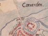 Coevorden en omgeving op de kaart van Jacob van Deventer, ca. 1555.